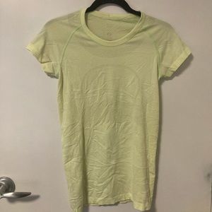 Lululemon neon yellow / green workout t-shirt